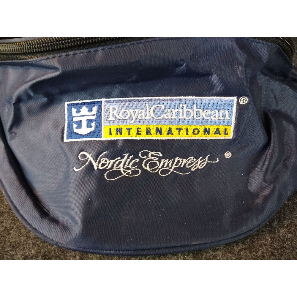 Royal Caribbean Nordic Empress Navy Nylon Fanny Pack Cruise Souvenir